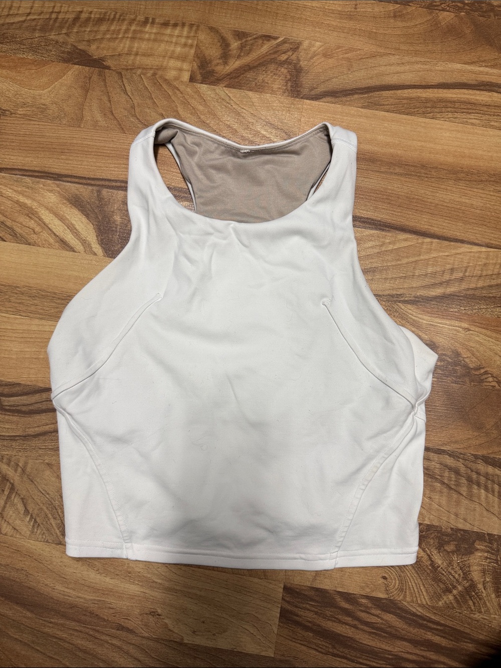 lululemon athletica High-Neck Crop Tank Top in White